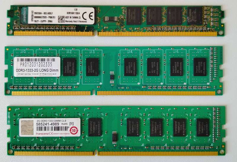 8GB DDR3 RAM (4GB + 2GB + 2GB)