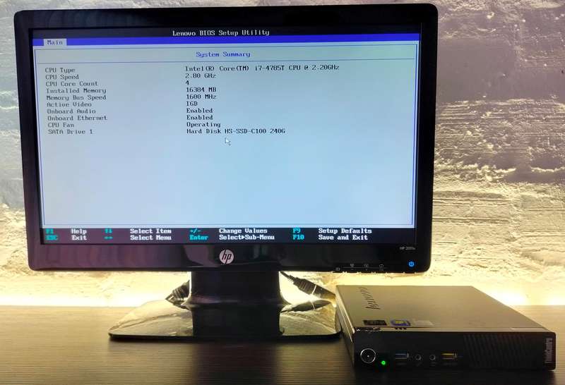 Lenovo Tiny i7 | 4C/8T up to 3.2GHz | 16GB RAM | 120GB SSD | Windows 11 Pro (activated)