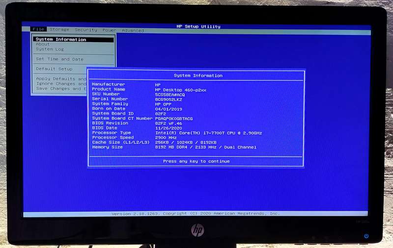 HP 7th Gen | i7 7700 4C/8T 3.8GHz | 8GB DDR4 RAM | 256GB NVMe | Windows 11 (activated)