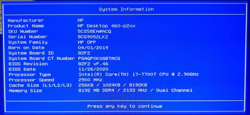 HP 7th Gen | i7 7700 4C/8T 3.8GHz | 8GB DDR4 RAM | 256GB NVMe | Windows 11 (activated)