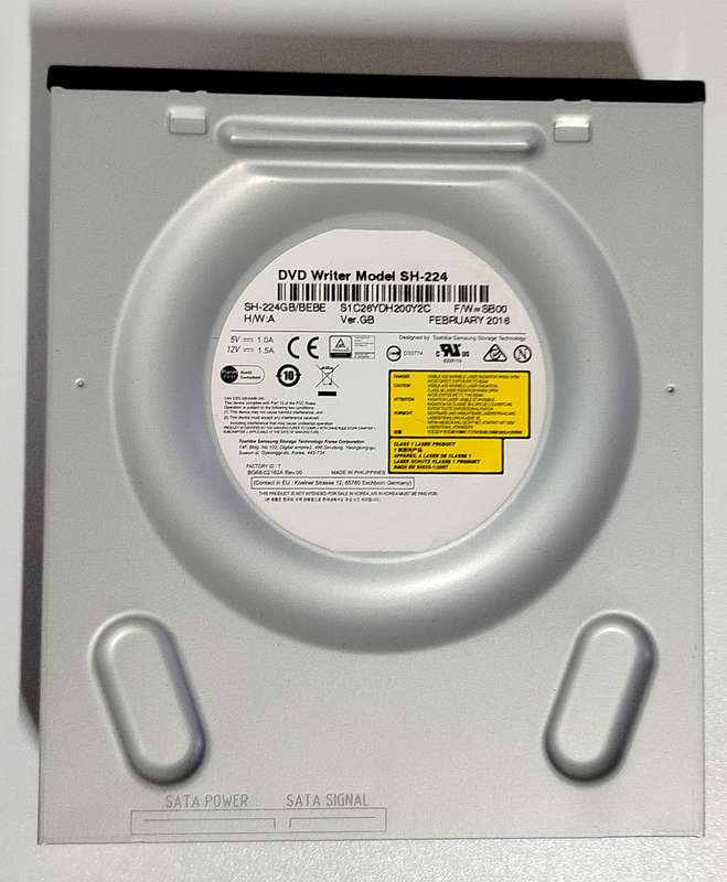 Samsung DVD Writer | Black | Model : SH-224