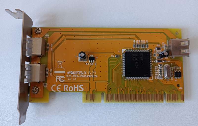 Sunix USB 2.0 PCI card | Low profile