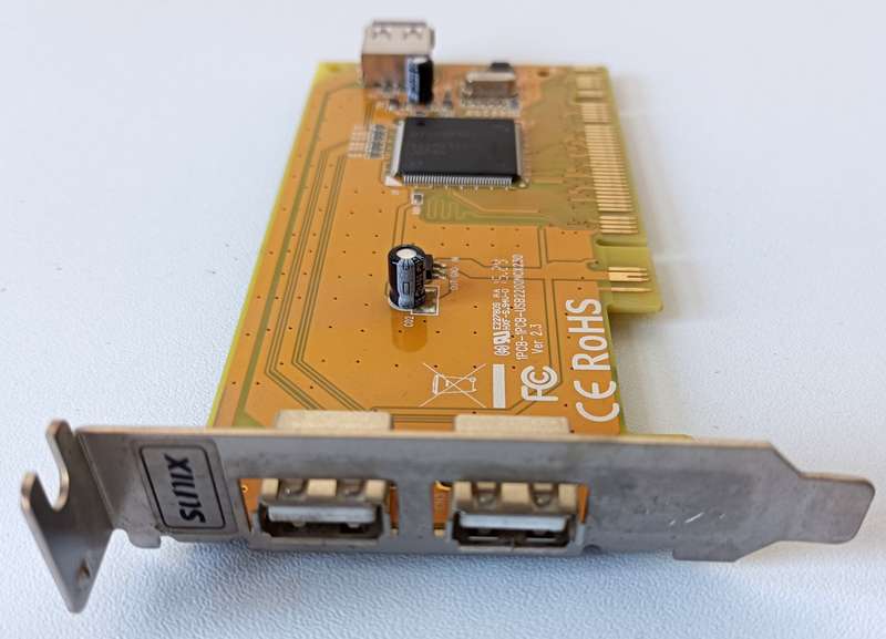 Sunix USB 2.0 PCI card | Low profile