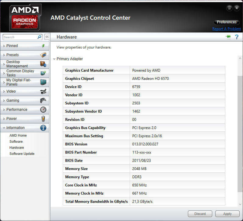 Radeon HD 6570 | 2GB 128bit DDR3 | VGA, DVI, HDMI | MSI AMD ATI