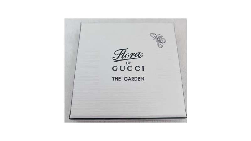 BRAND NEW  | Original, Authentic Flora by Gucci Garden Compact Two Sided Gucci Imprint Mirror Silver