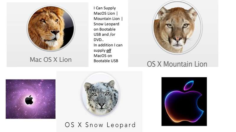 APPLE MacOS BOOTABLE SOFTWARE INSTALLER ON USB OR DVD