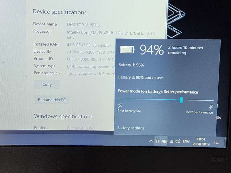 Lenovo X240 Core i5 laptop