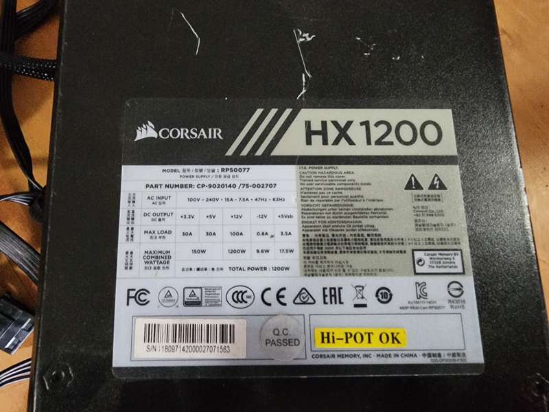 Corsair 1200W & Super Flower 1000W PSU