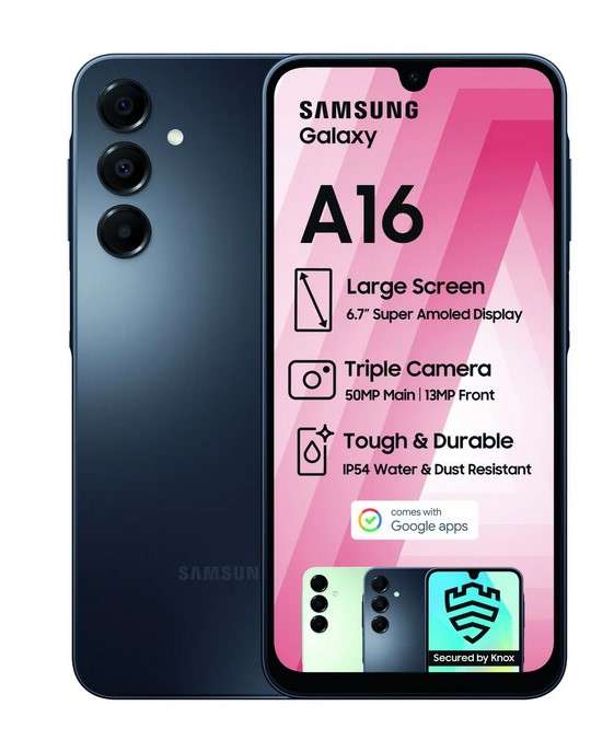 Samsung Galaxy A16 128GB 5G Dual Sim Black Brand