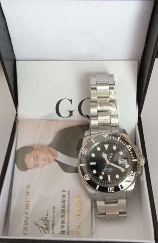 GUANQIN GQ16192 Brand Sub Watch 100M Waterproof AR Sapphire mirror Watch For Men NH35A Luminous Watc