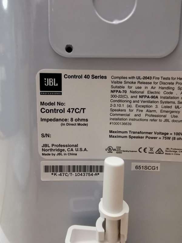 JBL Control 47C/T