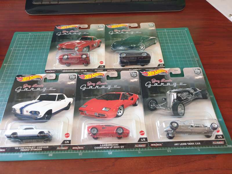 Hot Wheels Car Culture Jay Leno's Garage Complete Set of 5 "Price Reduced"