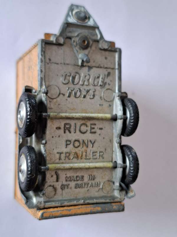 Vintage Corgi 102 Rice's Pony Trailer