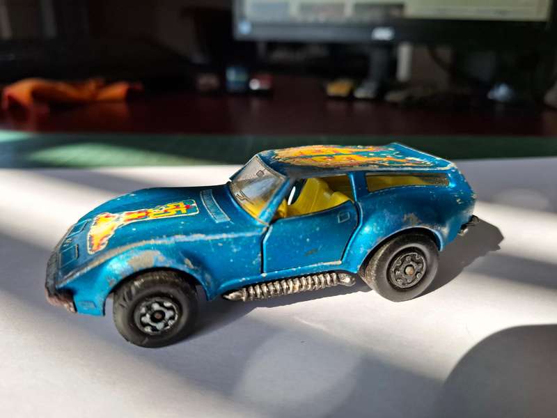 Matchbox Speed Kings K55 Corvette Caper Cart