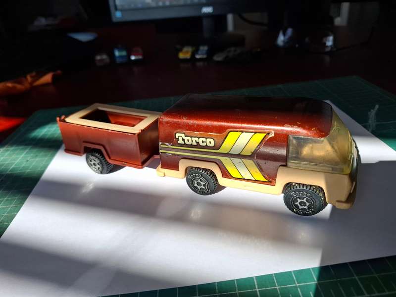 Vintage Torco Van with Trailer " Similar to Buddy L"