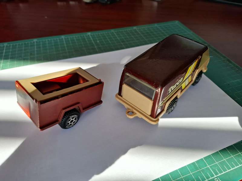 Vintage Torco Van with Trailer " Similar to Buddy L"