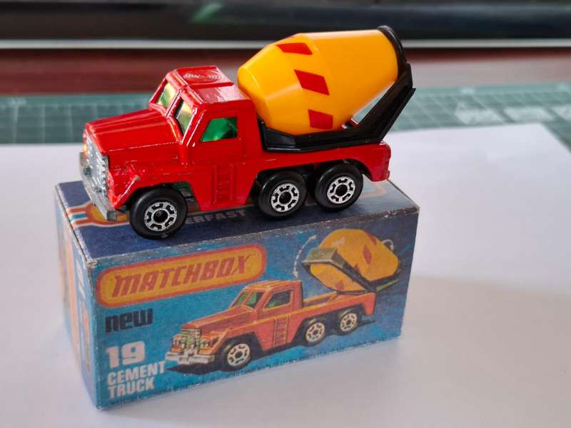 Vintage Matchbox Lesney Superfast #19 Cement Truck