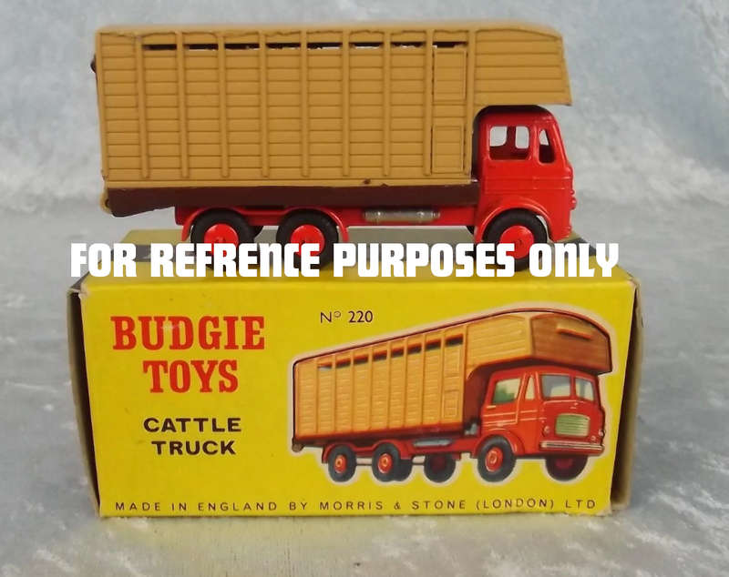 Budgie Toys No 220 Cattle Truck 1959-66 - Similar to Dinky/ Corgi
