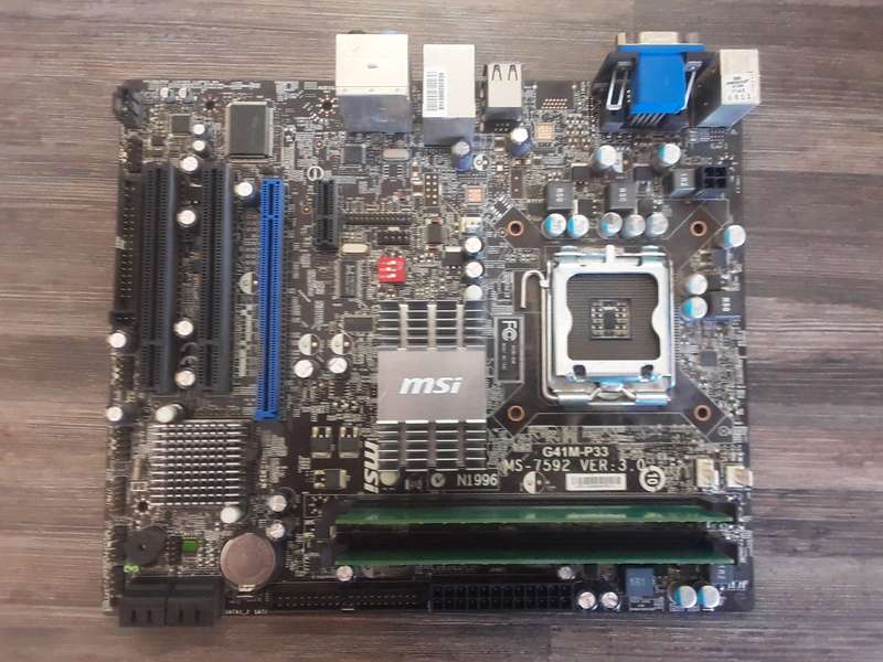 MSI - G41M-P33 MS-7592 ver 3.0 - Motherboard 100% Working  With 2 x DDR111 2GB RAM