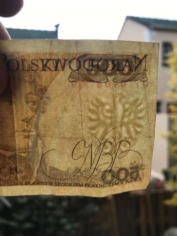 1982 - 1986 Polish Zloty (Valued at 4500 Zloty) (G+)
