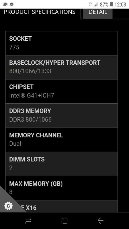 MSI - G41M-P33 MS-7592 ver 3.0 - Motherboard 100% Working  With 2 x DDR111 2GB RAM