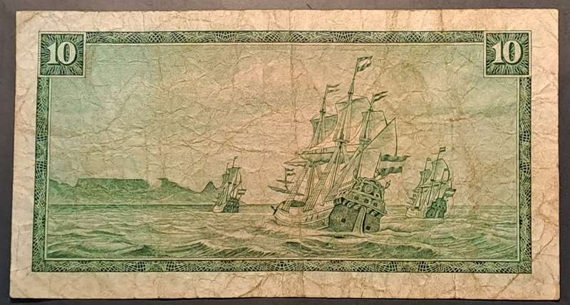 1967 Rare Replacement Note TW de Jongh W/13 Last Prefix Ten Rand E/A W/13 200003