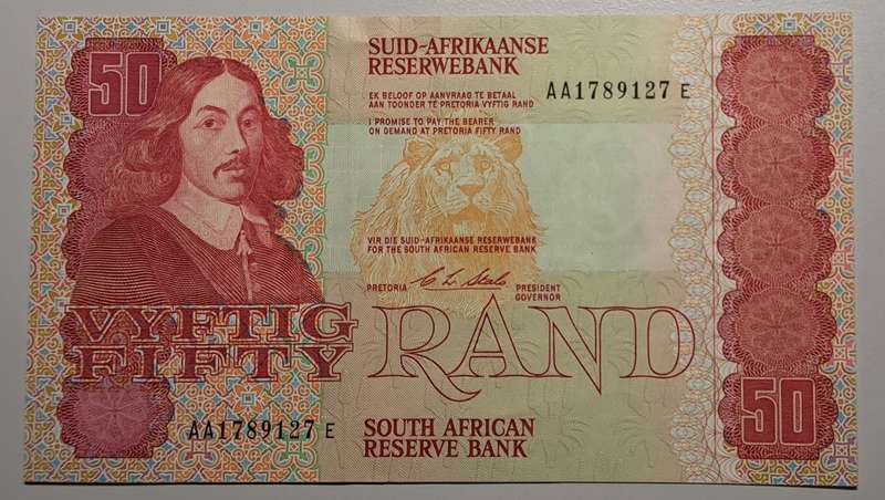 1990 Vyftig Fifty Rand Stals AA1789127E