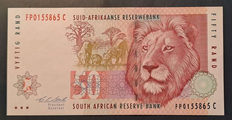 1992 Vyftig Fifty Rand Stals second issue FP0155865C