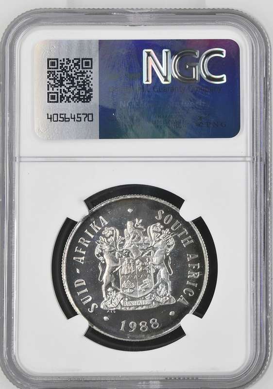 1988 Silver South Africa S1R BARTOLOMEU DIAS NGC PF 67 *TOP POP*