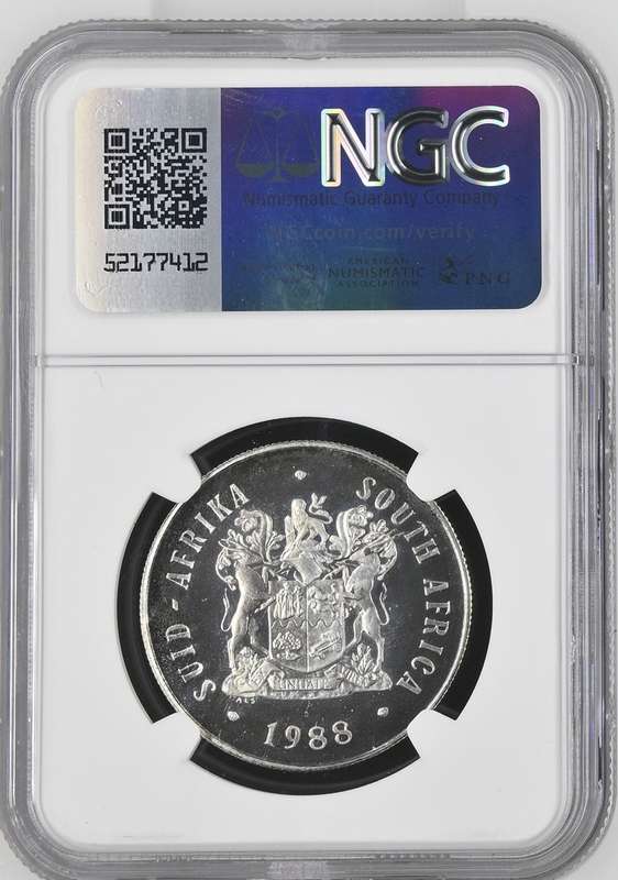 1988 Silver South Africa S1R THE GREAT TREK NGC PF 67 *TOP POP*