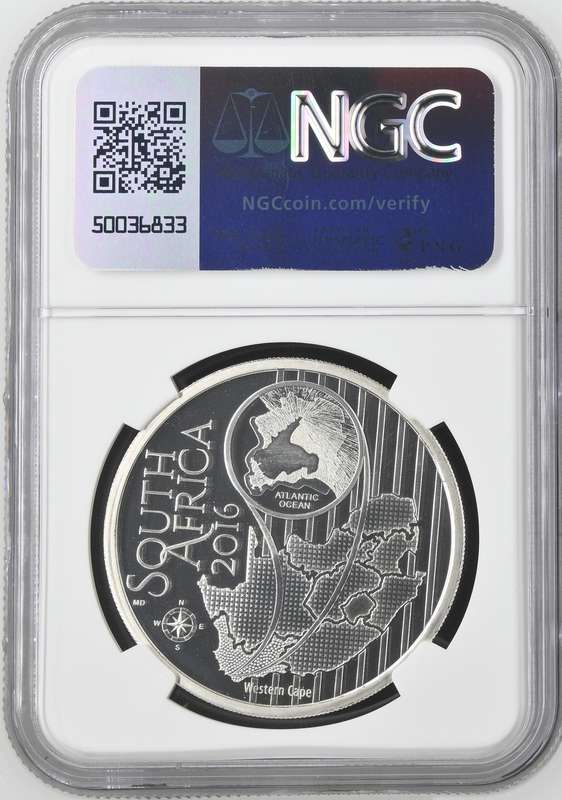 2016 Silver 1oz S5R Hermanus Cliff Gladiolus Colorized NGC PF69 Ultra Cameo (Gladiolus Carmineus)