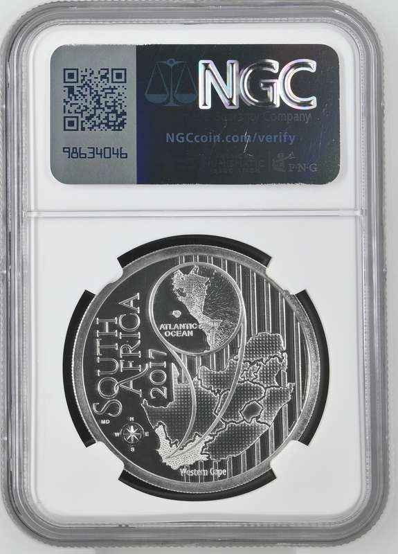 2017 Silver 1oz S5R Geissorhiza Darlingensis Colorized NGC PF69 Ultra Cameo (Yellow Wine Cup) TopPop