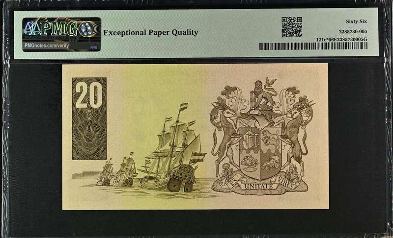 PMG 66 Graded Replacement Note Gem UNC EPQ  1984 Twenty Twintig Rand GPC de Kock Pick# 121c*
