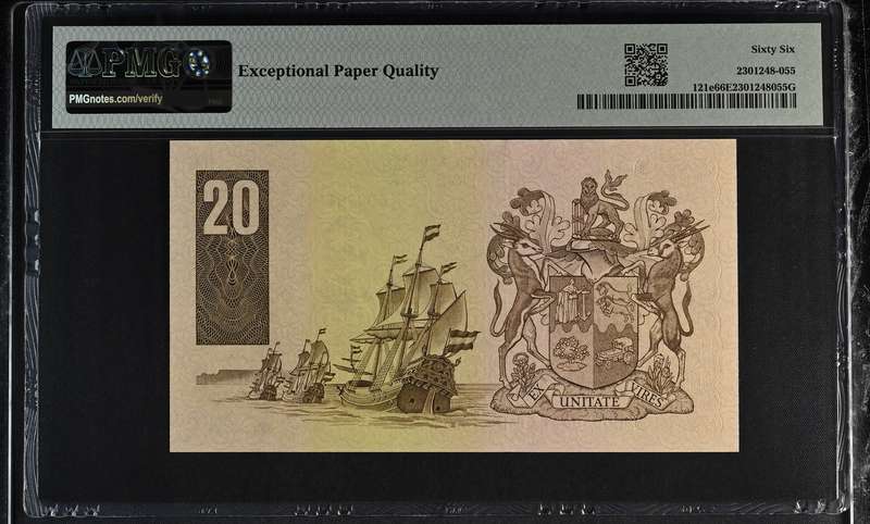 Graded PMG 66 Twenty Twintig Rand 1990 Stals GEM UNC EPQ ,Wmk Riebeeck Pick# 121e