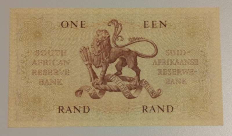1962 One Een Rand Banknote G.Rissik A/128 159423
