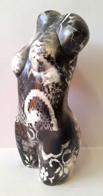 Hilton Edwards Abstract Art - ceramic female torso