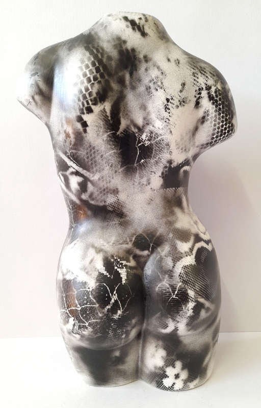 Hilton Edwards Abstract Art - ceramic female torso