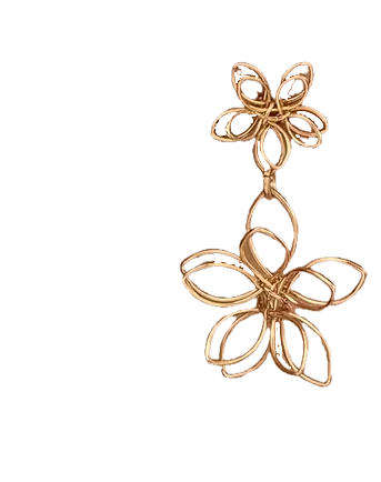Flower Gold Delicate  Earrings