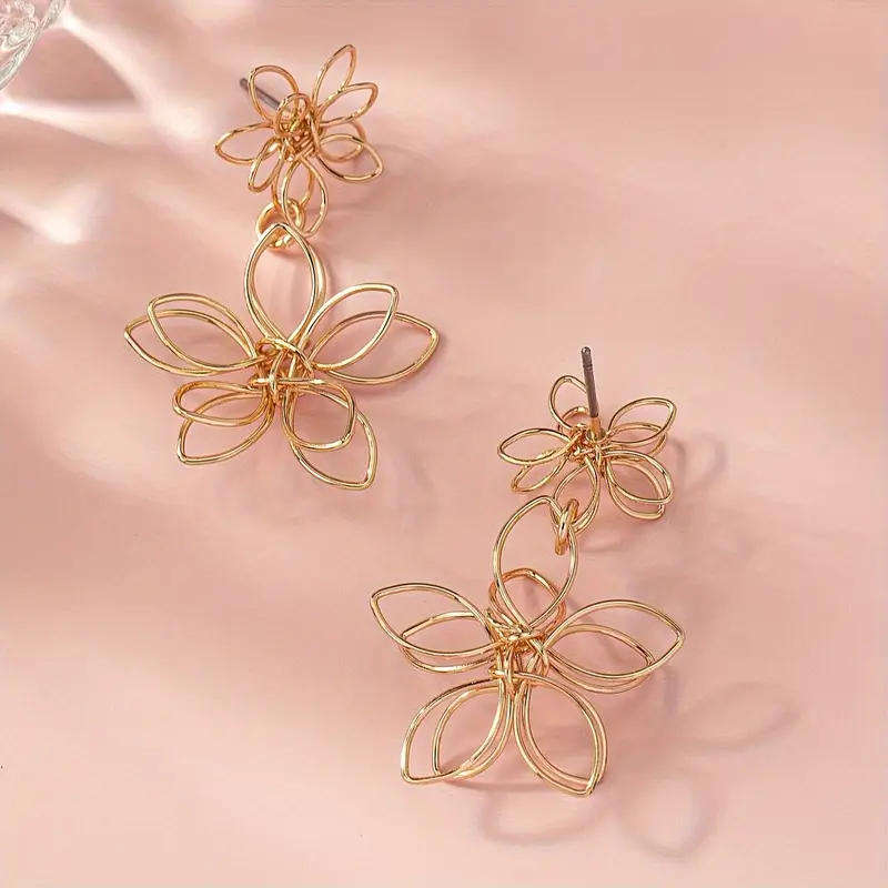 Flower Gold Delicate  Earrings