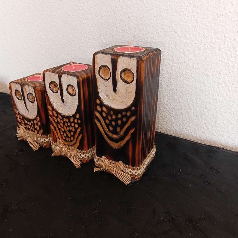 Candle holders set of 3