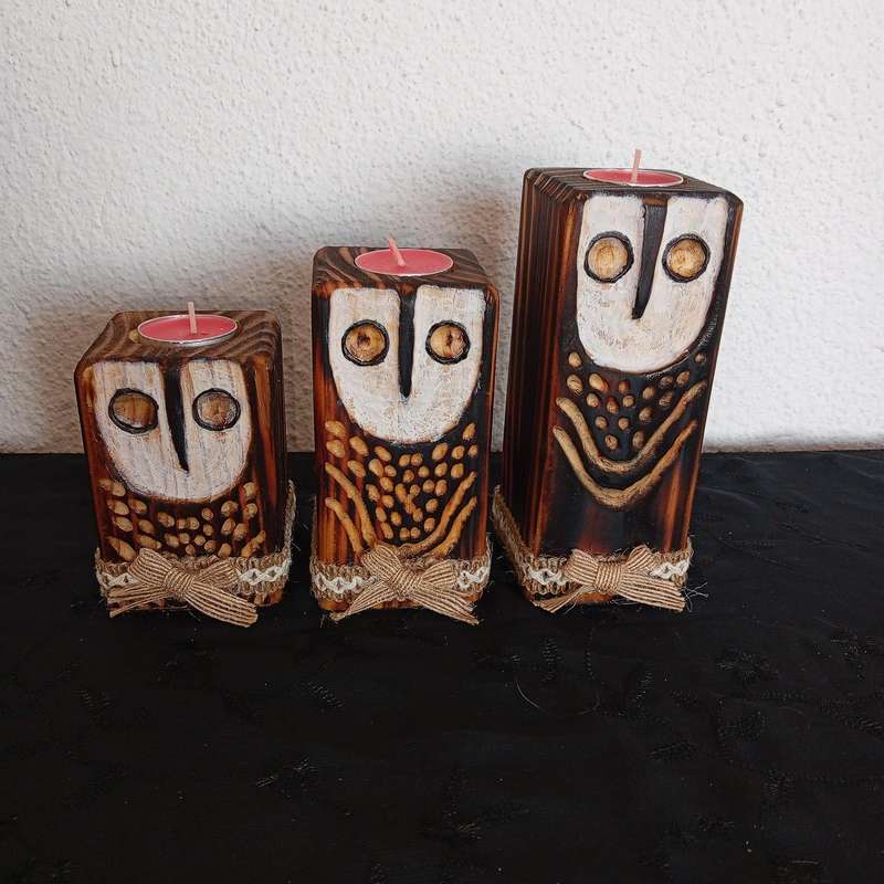 Candle holders set of 3