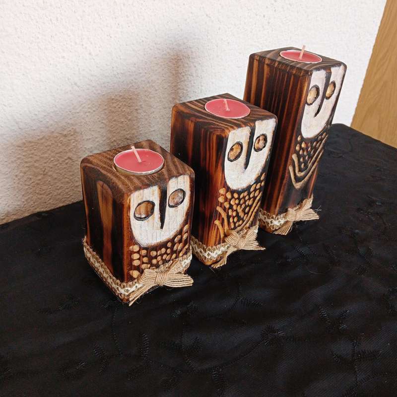 Candle holders set of 3