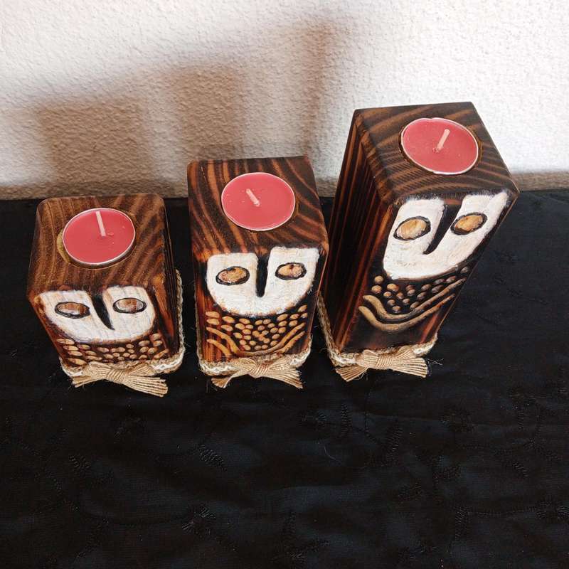 Candle holders set of 3
