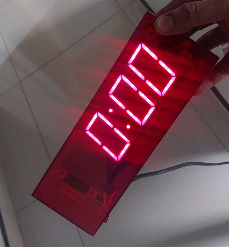 Rare Large HABITAT  Collectable Jonas Damon Digital Clock