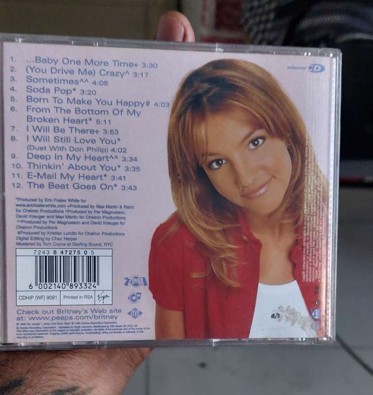 BRITANY SPEARS HIT ME BABY ONE MORE TIME CD