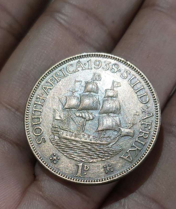 RARE 1938 1D COIN