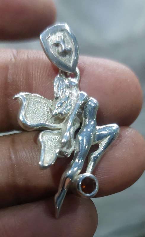 VINTAGE 925 SILVER PENDANT WITH COLOR STONE UNSURE WHAT STONE