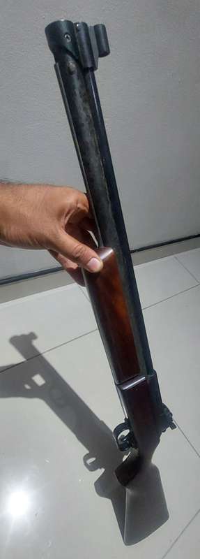 1000 FPS CANNON SUPER VINTAGE AIR PUMP RIFLE / RARE FIND LIKE BRAND NEW VERY POWERFUL BOLT ACTION