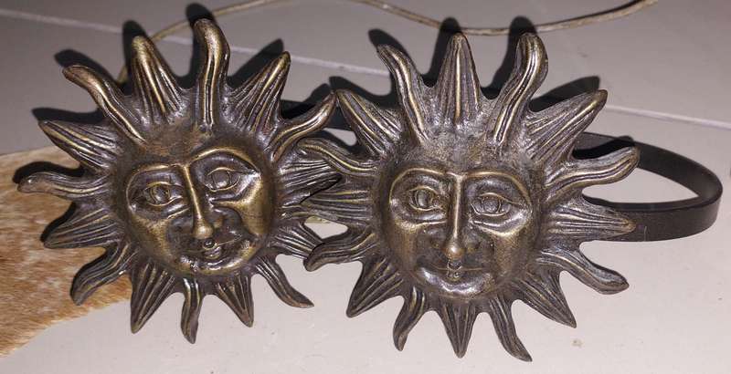 HEAVY BRASS/BRONZE CURTAIN TIE BACK