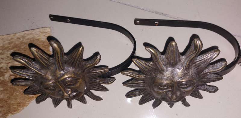 HEAVY BRASS/BRONZE CURTAIN TIE BACK